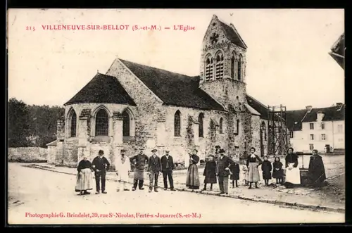 AK Villeneuve-sur-Bellot /S.-et-M., LEglise