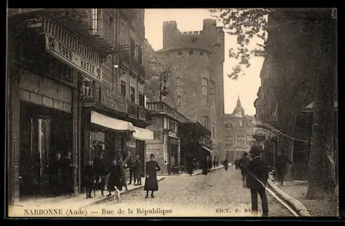 AK Narbonne /Aude, Rue de la République
