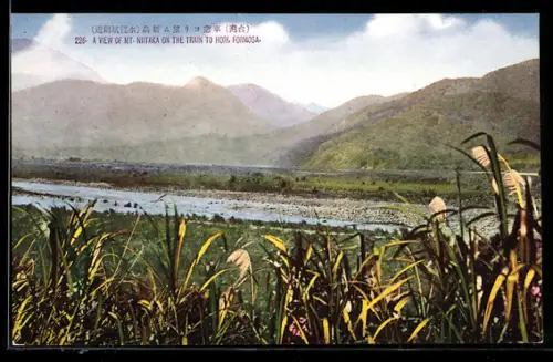 AK Formosa, A view of Mt. Niitaka on the train to Hori