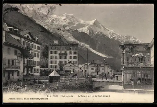 AK Chamonix, L`Arve et le Mont-Blanc