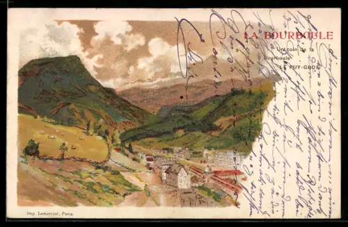 AK La Bourboule, Le balcon de la Bourboule