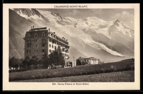 AK Chamonix, Savoy-Palace et Mont-Blanc