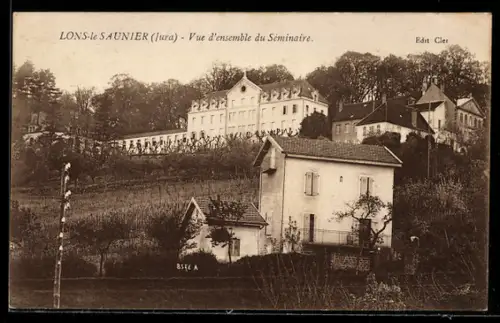 AK Lons-le-Saunier /Jura, Vue d`ensemble du Séminaire