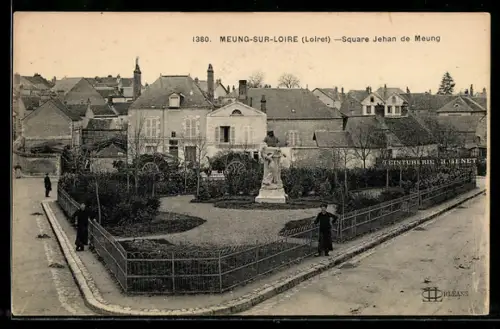 AK Meung-sur-Loire /Loiret, Square Jehan de Meung