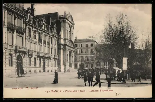 AK Nancy, Place Saint-Jean, Temple Protestant