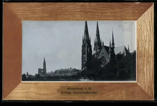 AK Strassburg i. E., Evang. Garnisonkirche