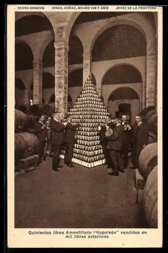 AK Jerez de la Frontera, Quinientos litros Amontillado Napoleón vendidos en mil libras esterlinas