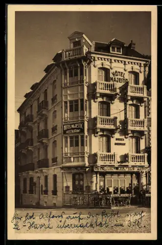 AK Mers-les-Bains, Hôtel Majestic, Esplanadade de la Place 29