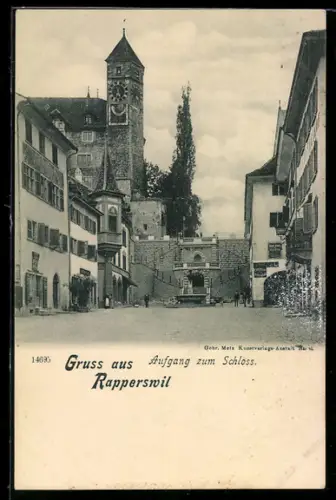 AK Rapperswil, Aufgang zum Schloss