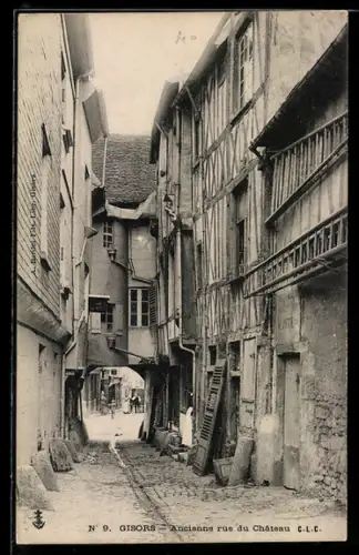 AK Gisors, Ancienne rue du Chateau