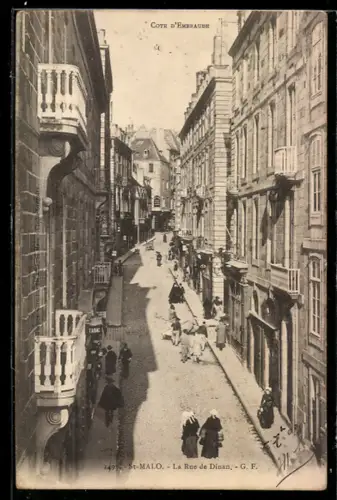 AK St-Malo, La Rue de Dinan