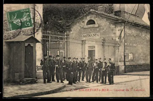 AK Rochefort-s-Mer, Caserne du 7e Colonial