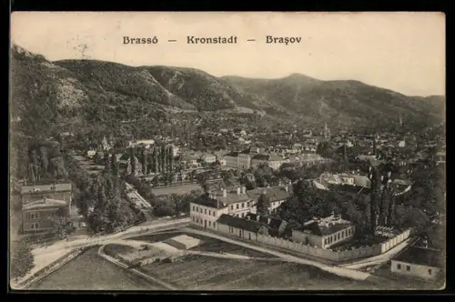 AK Brassó, Panorama der Stadt