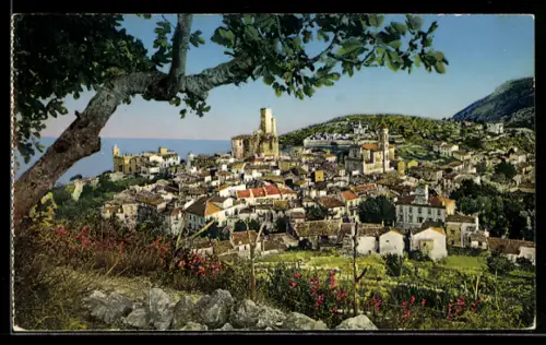 AK La Turbie /A.-M., Vue Générale et la Tête de Chien