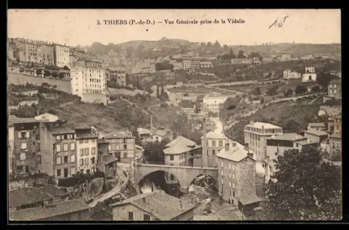 AK Thiers /P.-de-D., Vue Générale prise de la Vidalie