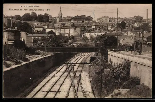 AK Angouleme, Vue prise du Pont des Fainéants