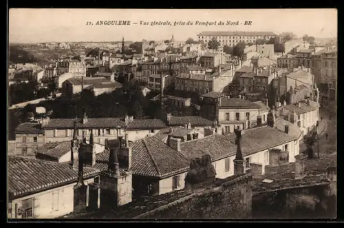 AK Angouleme, Vue générale, prise du Rempart du Nord
