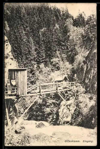 AK Sterzing, Gilfenklamm, Eingang