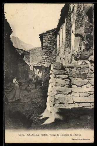 AK Calasima, Village le plus élevé de la Corse