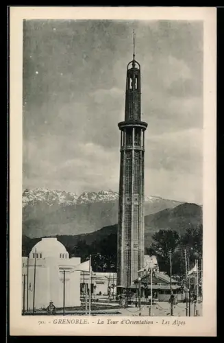 AK Grenoble, La Tour d`Orientation, Les Alpes