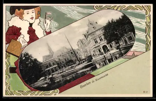 AK Haarlem, De Kaasmarkt, Passepartout