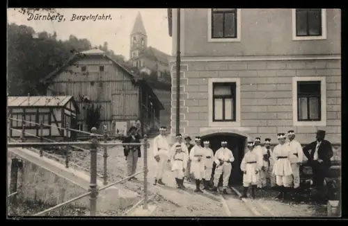 AK Bad Dürrnberg, Einfahrt in das Salzbergwerk auf dem Dürnberg