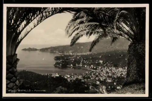 AK Rapallo, Panorama der Stadt