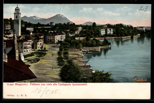 AK Pallanza /Lago Maggiore, Vista alla Castagnola