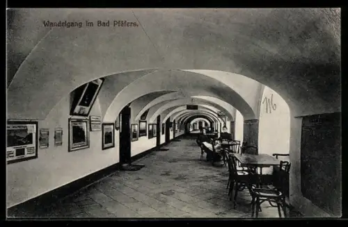 AK Pfäffers, Kloster, Wandelgang