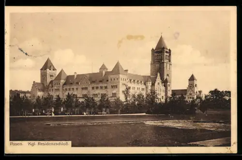 AK Posen / Poznan, Kgl. Residenzschloss