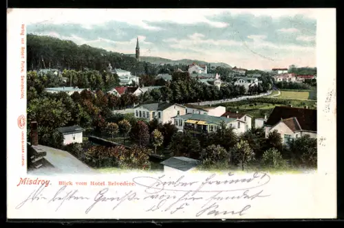 AK Misdroy, Ausblick vom Hotel Belvédère