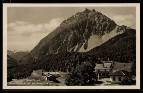 AK Unter-Engadin, Avrona mit Piz Pisoc