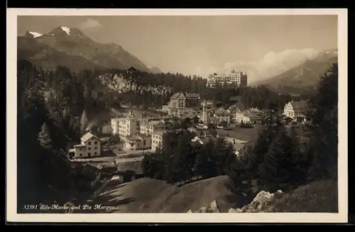 AK Sils Maria, Panorama mit Piz Margna
