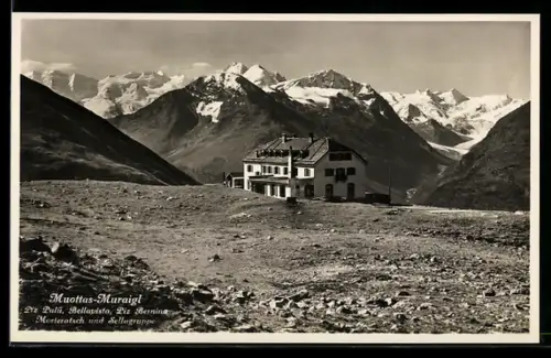 AK Muottas-Muraigl, Haus auf Berg