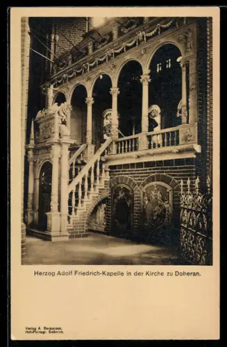 AK Doberan, Herzog Adolf-Friedrich-Kapelle in der Kirche
