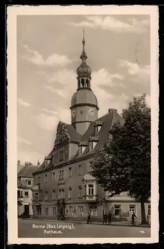 AK Borna /Leipzig, Rathaus