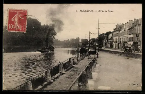 AK Bougival, Bords de Seine