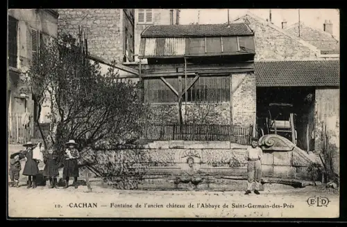 AK Cachan, Fontaine de l'ancien chateau de l'Abbaye de Saint-Germain-des-Prés
