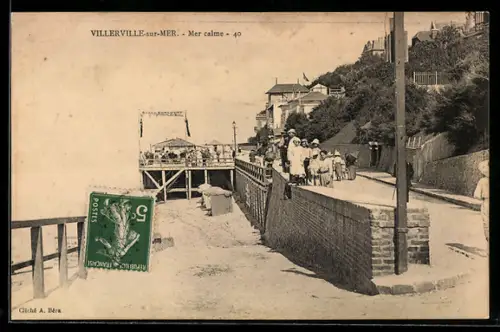 AK Villerville-sur-Mer, Mer calme