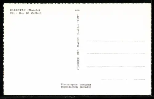 AK Carentan, Rue Dr. Caillard