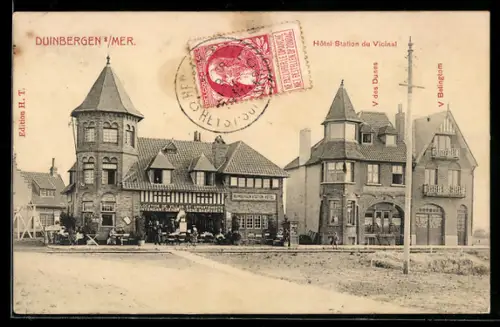 AK Duinbergen-sur-Mer, Hotel-Station du Vicinal