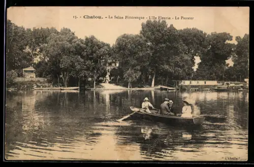 AK Chatou, La Seine Pittoresque