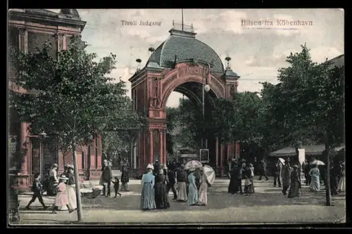 AK Köbenhavn, Tivoli Indgang