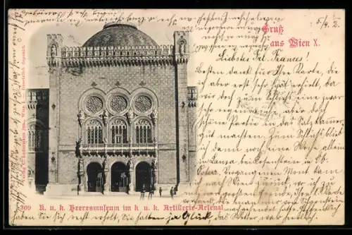 AK Wien, K. u. k. Heeresmuseum im K. u. k. Artillerie-Arsenal