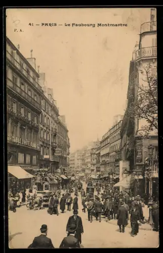 AK Paris, Le Faubourg Montmartre