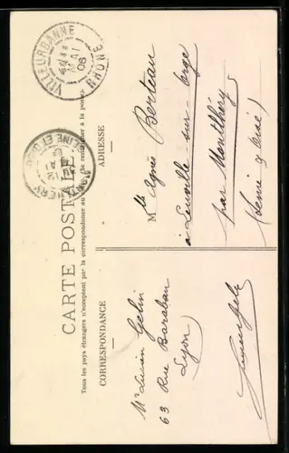 AK Lyon, La Rue Grenette