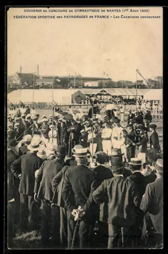 AK Nantes, Concours de Gymnastique 1909, Fédération Sportive des Patronages de France, Les Champions concourant