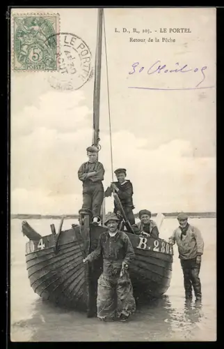 AK Le Portel, Retour de la Peche, Heimkehr vom Fischfang