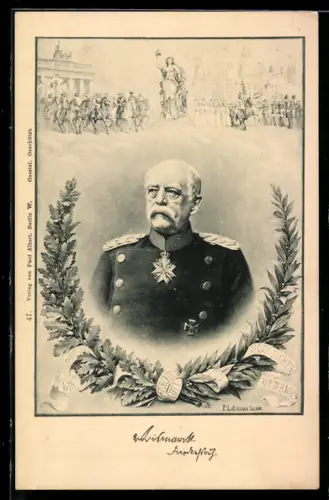 AK Fürst Otto von Bismarck, geb. 1.4.1815, gest. 30.7.1898