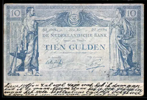 AK Tien Gulden Geldschein, De Nederlandsche Bank
